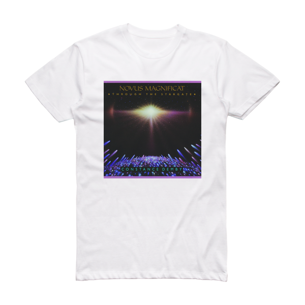 Constance Demby Novus Magnificat Through The Stargate Album Cover T-Shirt White
