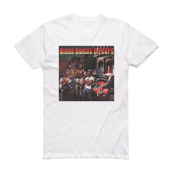 Blood Sweat and Tears Nuclear Blues 2 Album Cover T-Shirt White