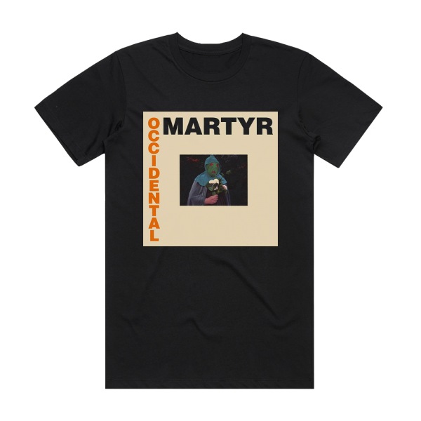 Death in June Occidental Martyr Album Cover T-Shirt Black