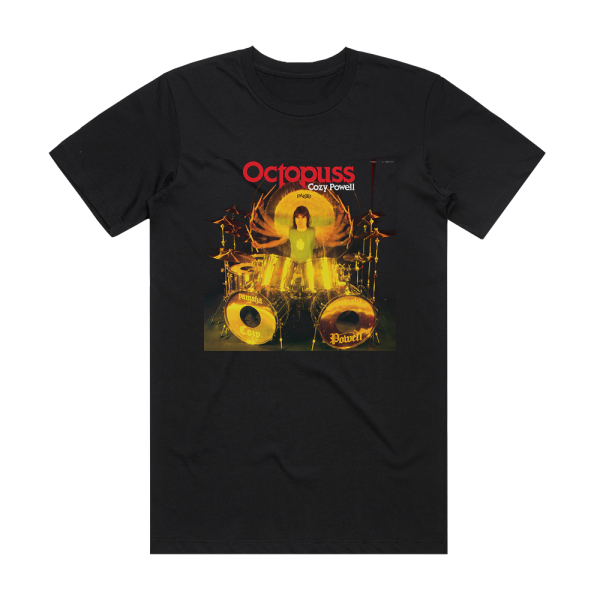 Cozy Powell Octopuss Album Cover T-Shirt Black