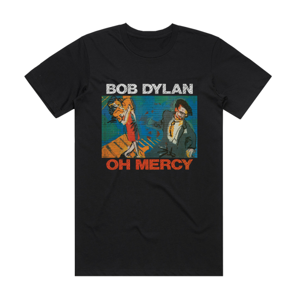 Bob Dylan Oh Mercy Album Cover T-Shirt Black