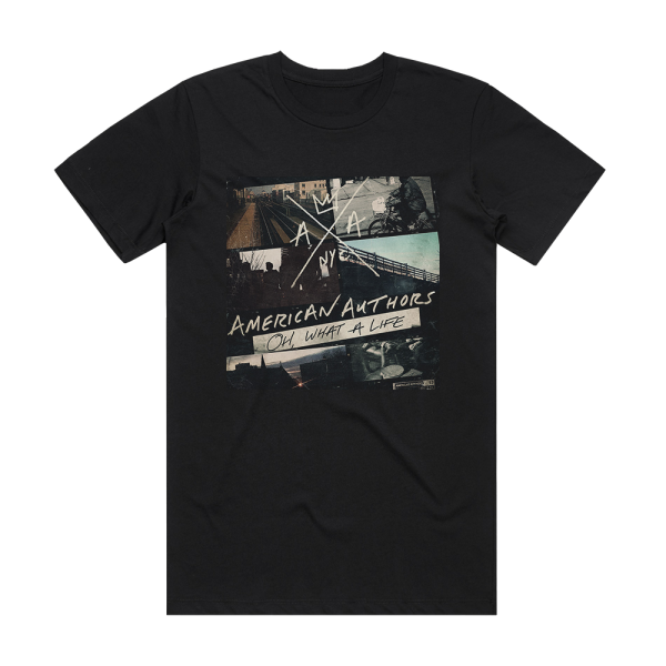 American Authors Oh What A Life Album Cover T-Shirt Black