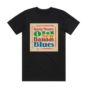 Gary Moore Old New Ballads Blues Album Cover T-Shirt Black