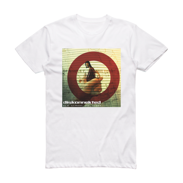 Diskonnekted Old School Policies Album Cover T-Shirt White