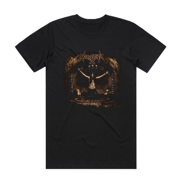 Necrodeath Old Skull Album Cover T-Shirt Black