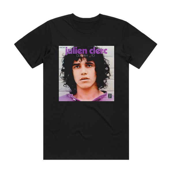 Julien Clerc Olympia 70 Album Cover T-Shirt Black