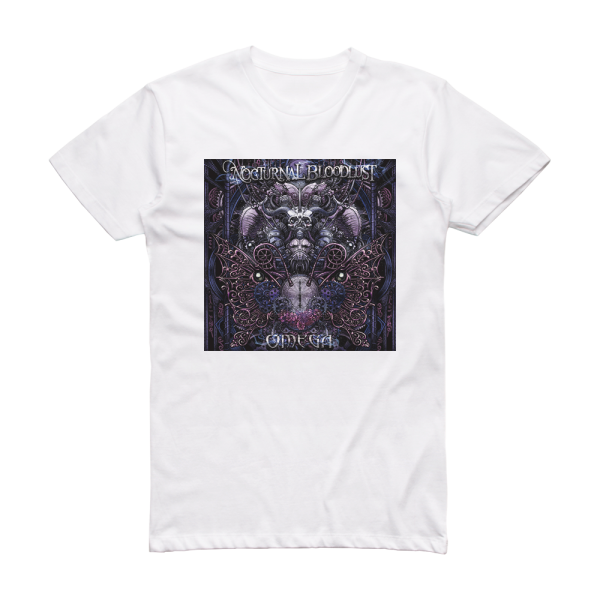 NOCTURNAL BLOODLUST Omega Album Cover T-Shirt White