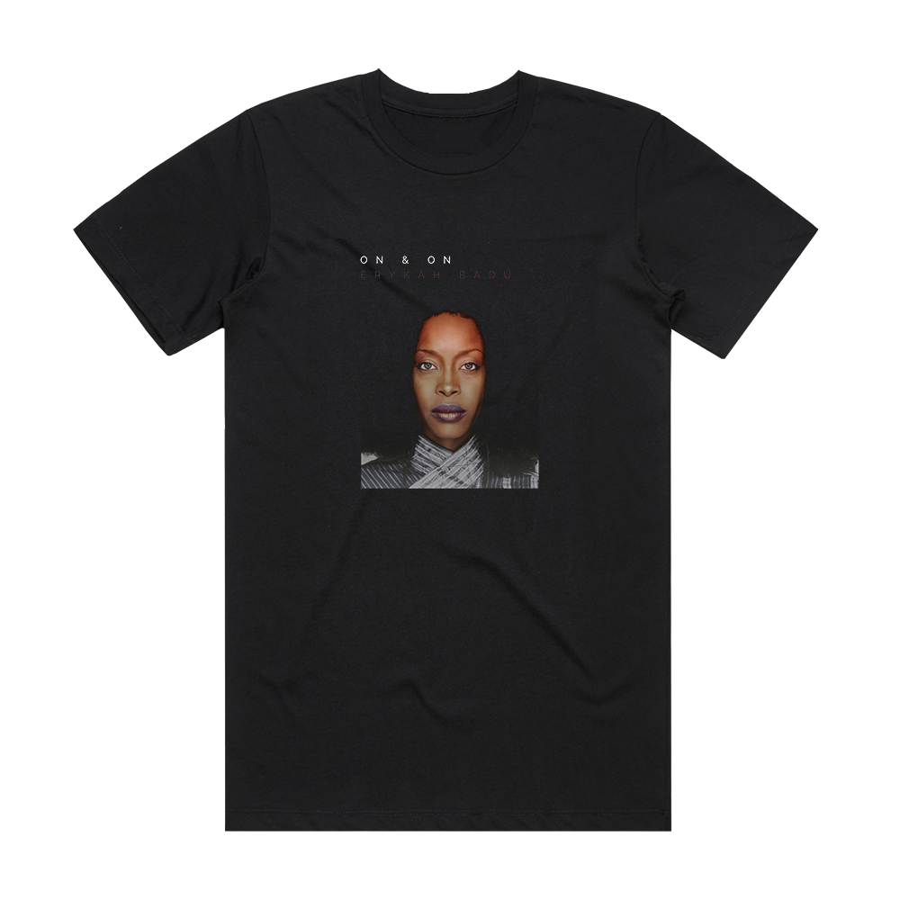 Erykah Badu On On Album Cover T-Shirt Black – ALBUM COVER T-SHIRTS