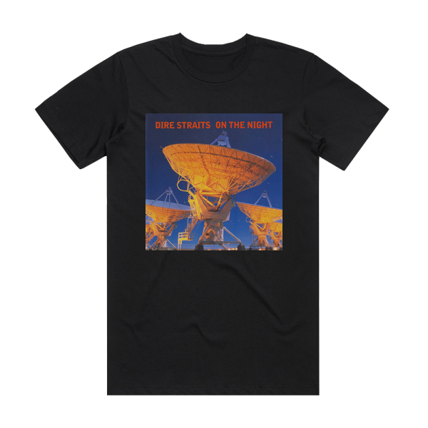 Dire Straits On The Night Album Cover T-Shirt Black