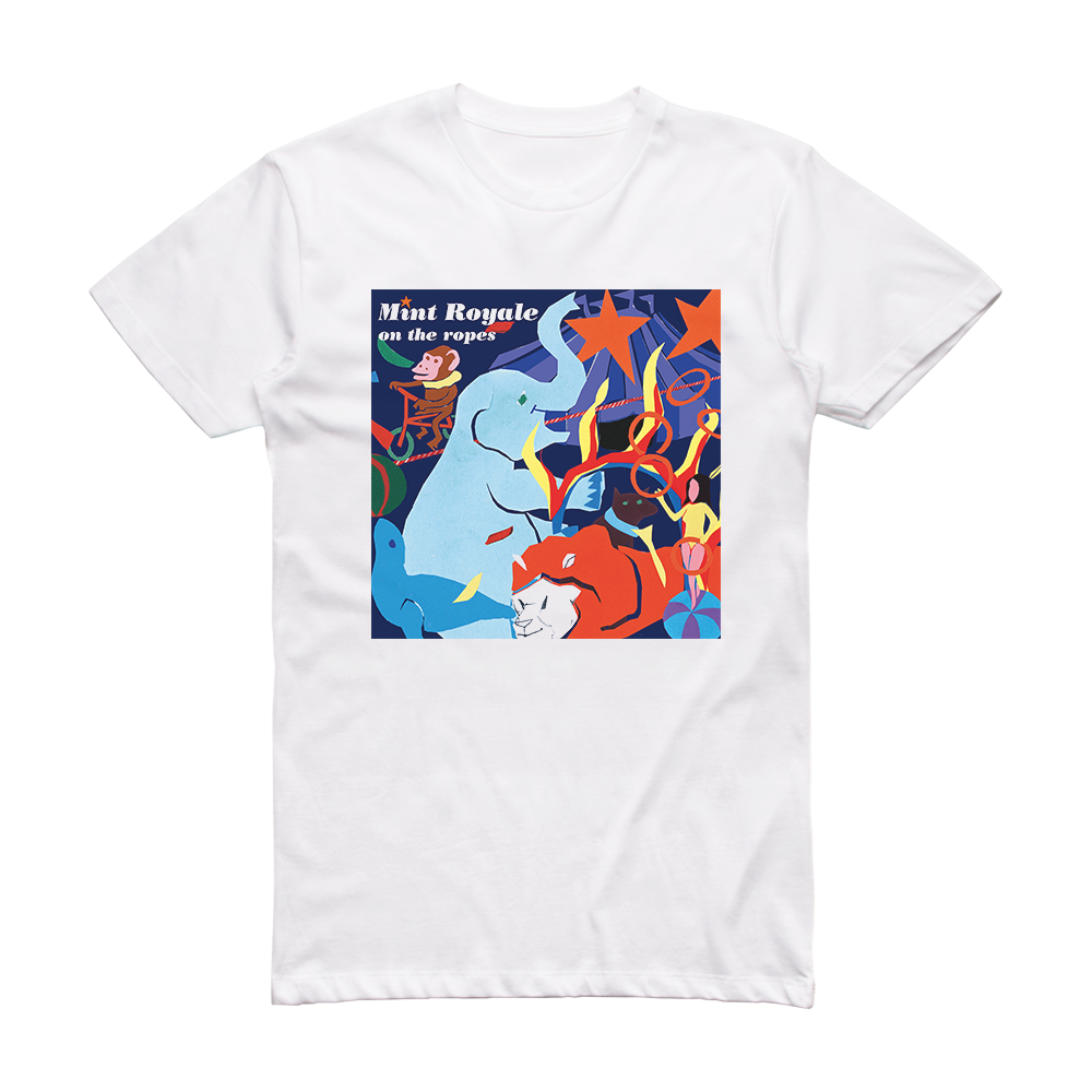 Mint Royale On The Ropes Album Cover T-Shirt White – ALBUM COVER T-SHIRTS