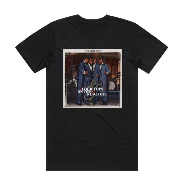 Four Tops On Top Reach Out Album Cover T-Shirt Black