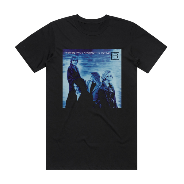 It Bites Once Around The World Album Cover T-Shirt Black