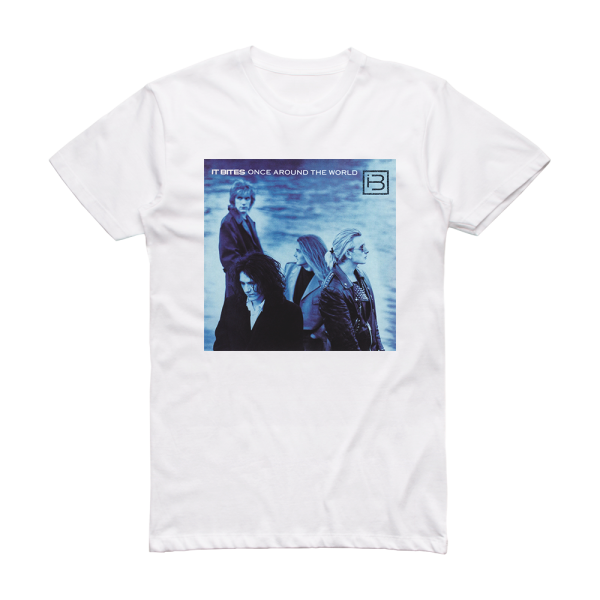 It Bites Once Around The World Album Cover T-Shirt White