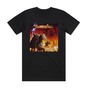 HammerFall One Crimson Night Album Cover T-Shirt Black
