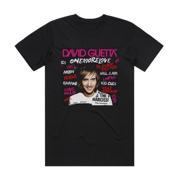 David Guetta One More Love 2 Album Cover T-Shirt Black