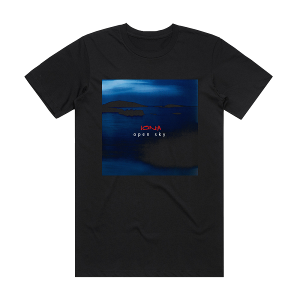 Iona Open Sky Album Cover T-Shirt Black