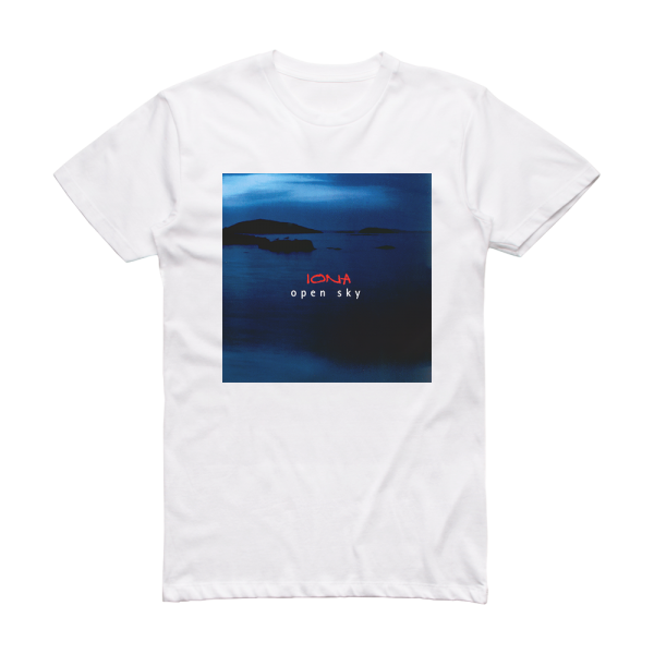 Iona Open Sky Album Cover T-Shirt White