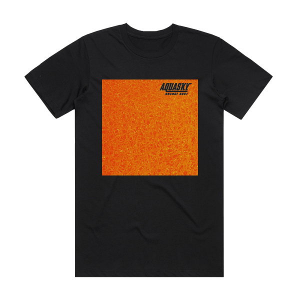 Aquasky Orange Dust Album Cover T-Shirt Black