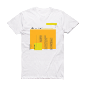 Jets to Brazil Orange Rhyming Dictionary Album Cover T-Shirt White