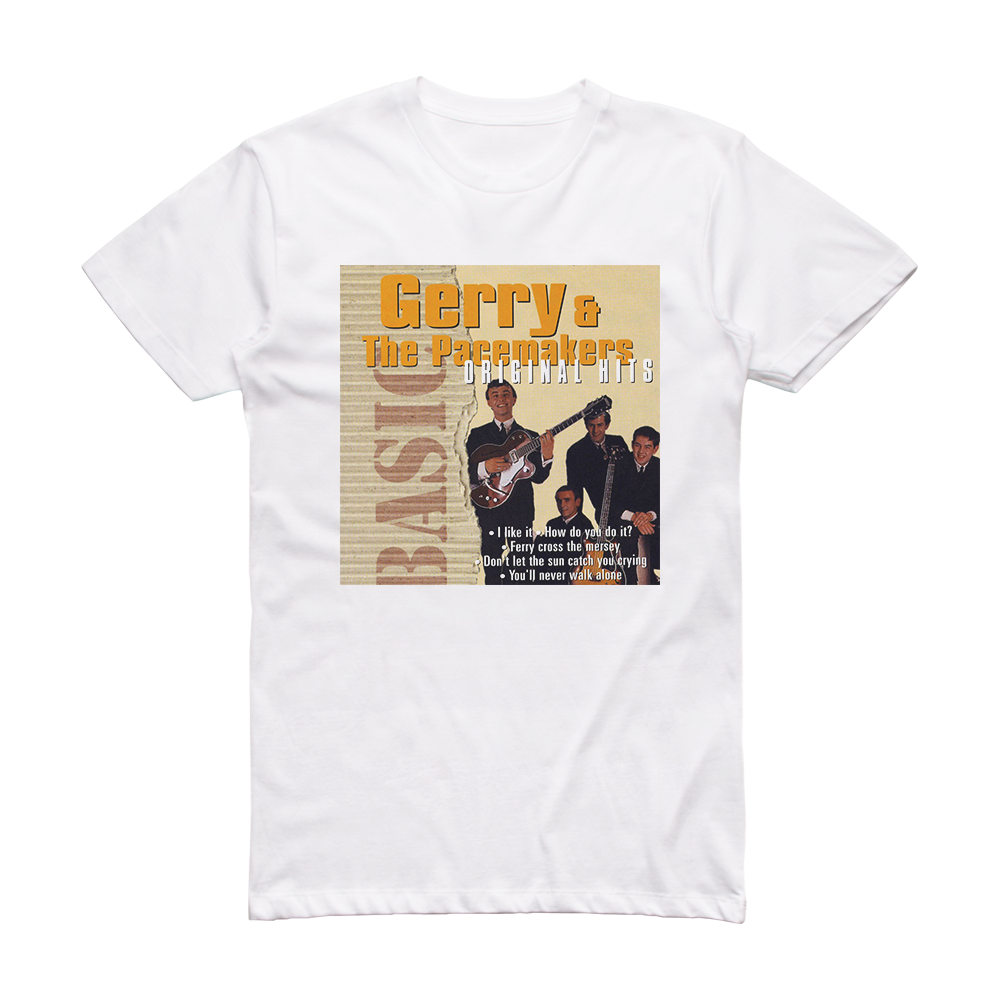 Gerry and The Pacemakers Original Hits Album Cover T-Shirt White ...