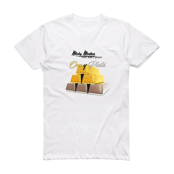 Micky Medina Oro Y Plata Album Cover T-Shirt White