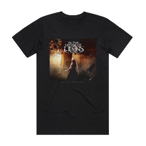 In the Midst of Lions Out Of Darkness Album Cover T-Shirt Black