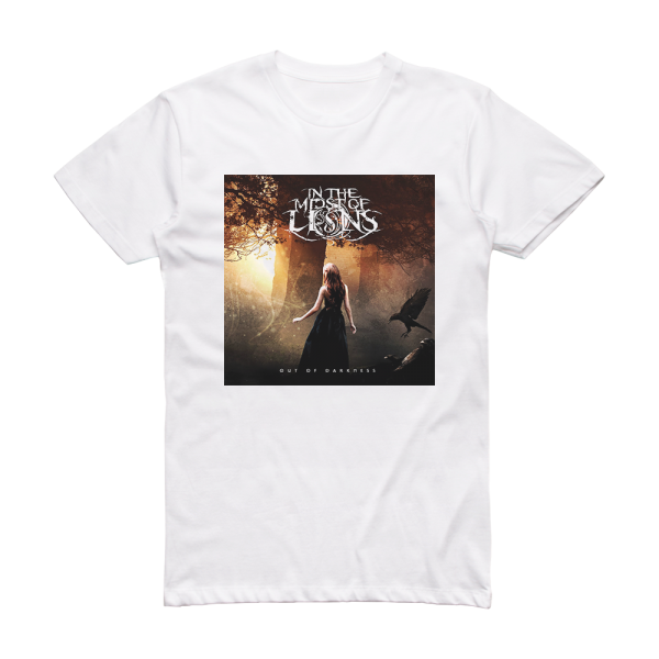 In the Midst of Lions Out Of Darkness Album Cover T-Shirt White