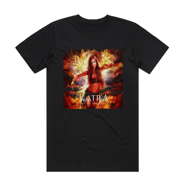 Katra Out Of The Ashes Album Cover T-Shirt Black