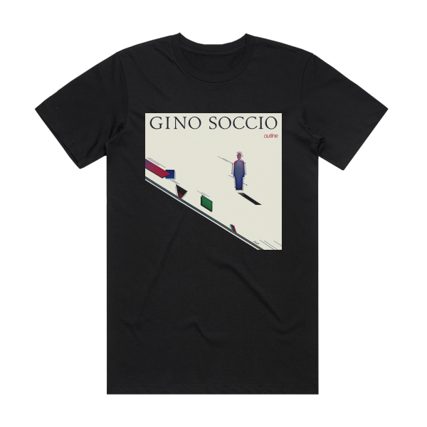Gino Soccio Outline Album Cover T-Shirt Black