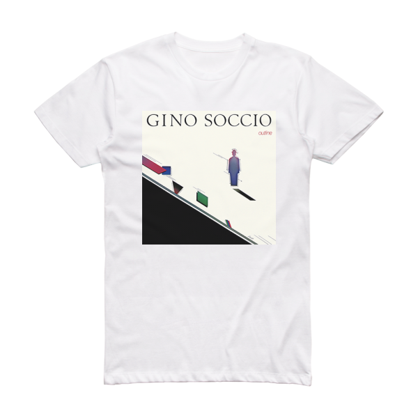 Gino Soccio Outline Album Cover T-Shirt White