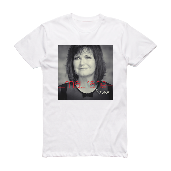 Maurane Ouvre Album Cover T-Shirt White