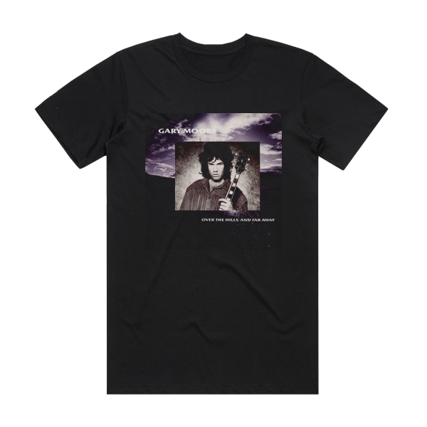 Gary Moore Over The Hills Album Cover T-Shirt Black