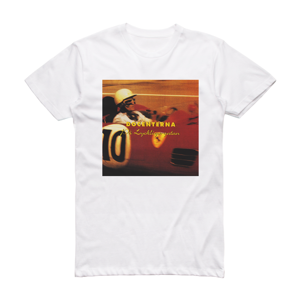 Docenterna P Lyckliga Gatan Album Cover T-Shirt White