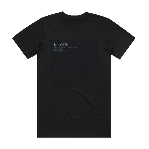 Bass Communion Pacific Codex Album Cover T-Shirt Black