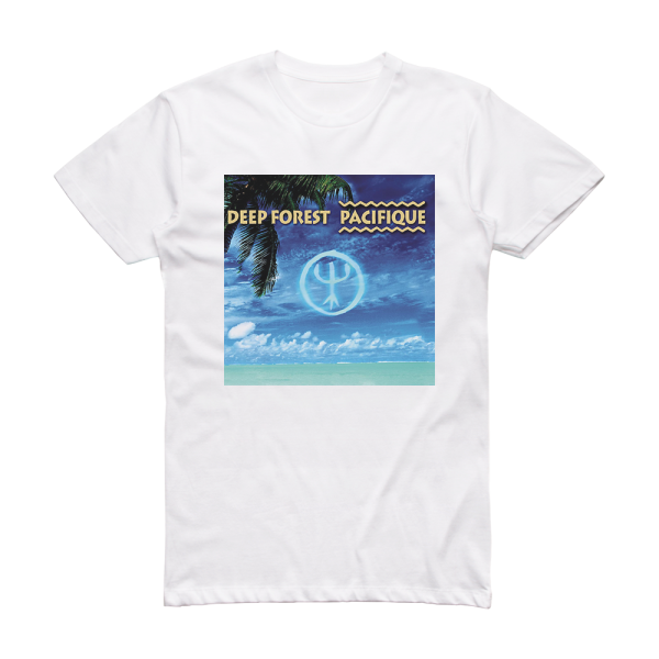 Deep Forest Pacifique Album Cover T-Shirt White