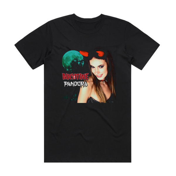 NICOTINE Pandora Album Cover T-Shirt Black
