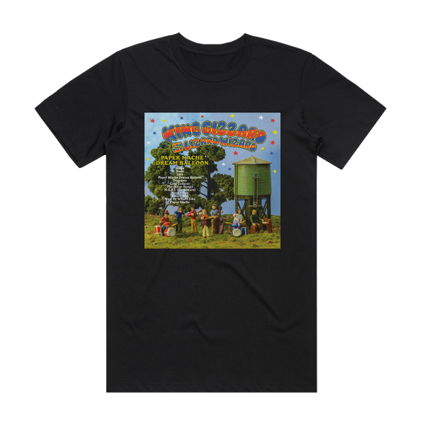 King Gizzard and the Lizard Wizard Paper Mch Dream Balloon Album Cover T-Shirt Black