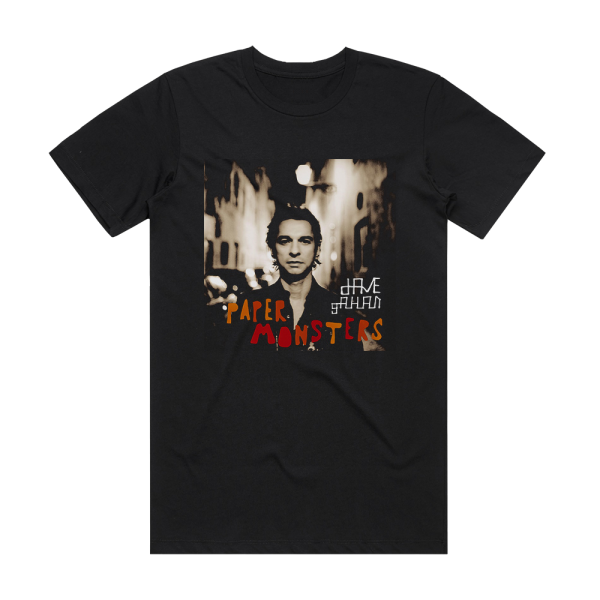 Dave Gahan Paper Monsters Album Cover T-Shirt Black