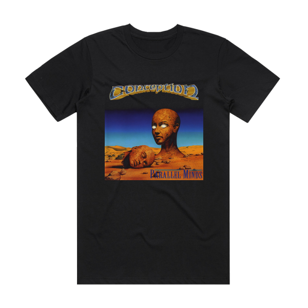 Conception Parallel Minds Album Cover T-Shirt Black