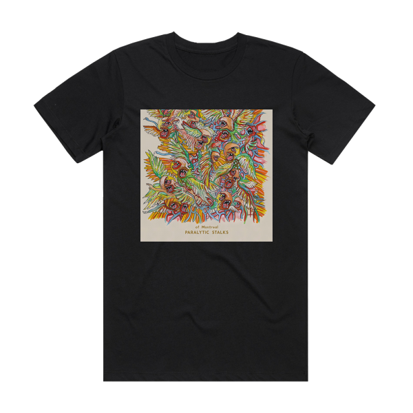 of Montreal Paralytic Stalks Album Cover T-Shirt Black