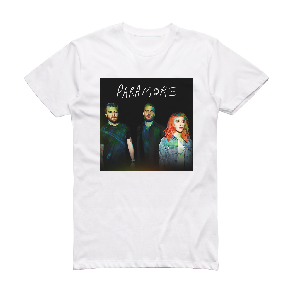 Paramore Paramore 3 Album Cover T-Shirt White – ALBUM COVER T-SHIRTS