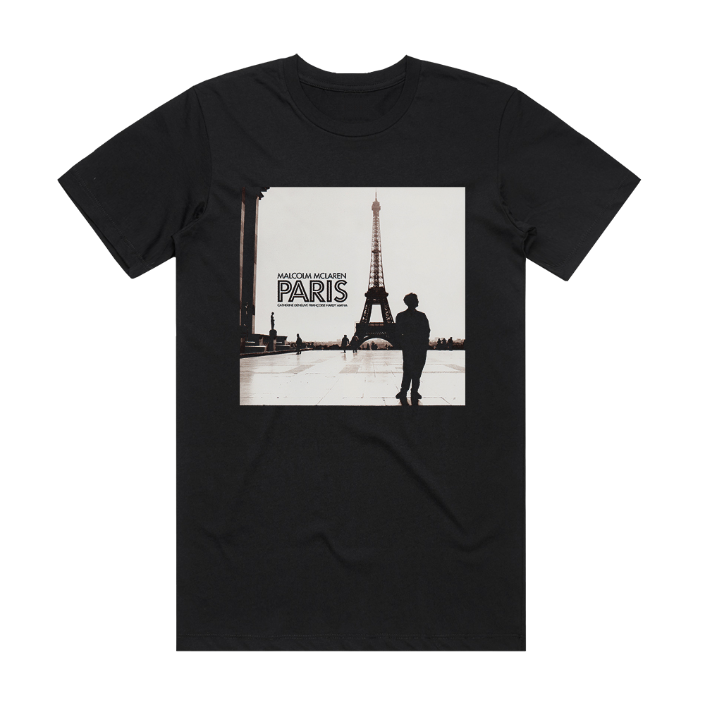 Malcolm McLaren Paris Album Cover T-Shirt Black – ALBUM COVER T-SHIRTS