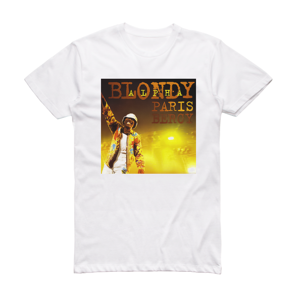 Alpha Blondy Paris Bercy Album Cover T-Shirt White