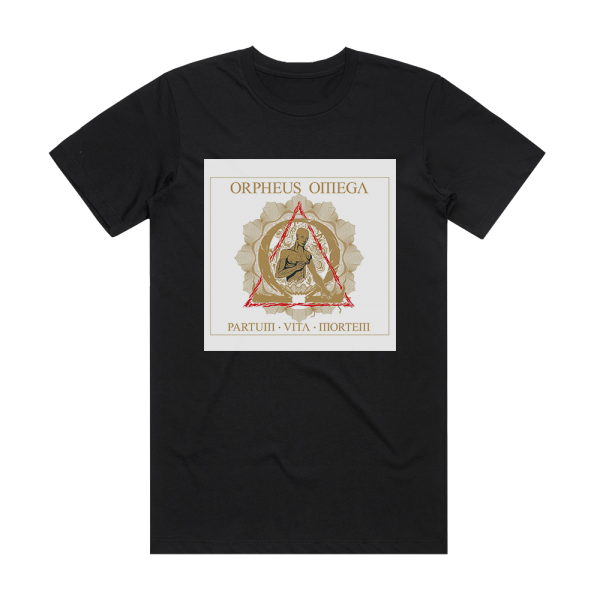 Orpheus Omega Partum Vita Mortem Album Cover T-Shirt Black