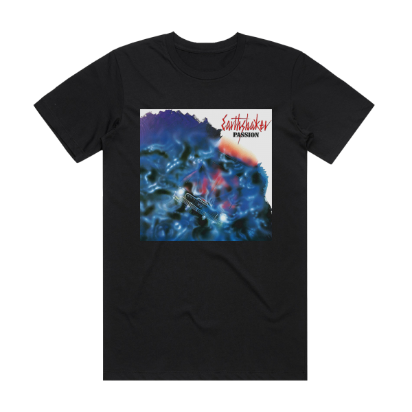 EARTHSHAKER Passion Album Cover T-Shirt Black