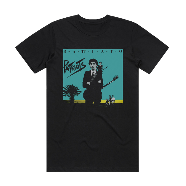 Franco Battiato Patriots Album Cover T-Shirt Black