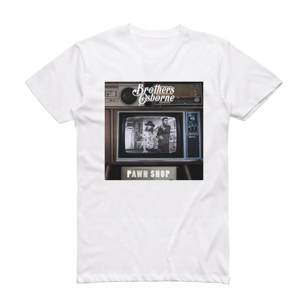 Brothers Osborne Pawn Shop Album Cover T-Shirt White