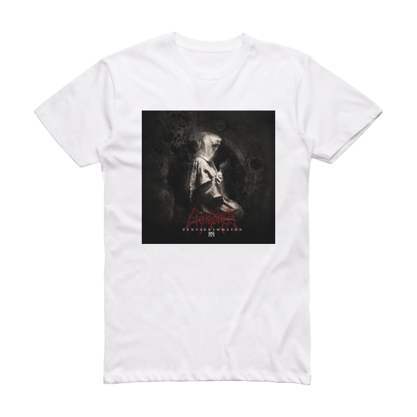 Enthroned Pentagrammaton Album Cover T-Shirt White