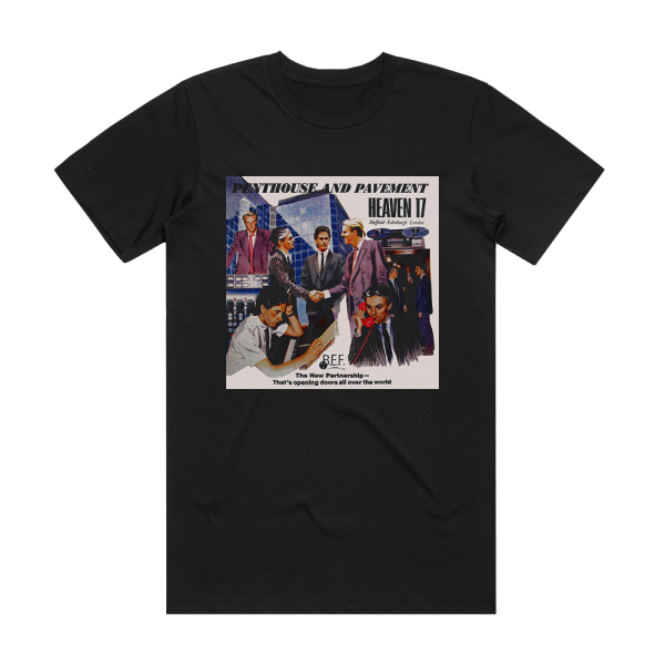 Heaven 17 Penthouse And Pavement 2 Album Cover T-Shirt Black