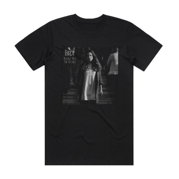 Birdy People Help The People 1 Album Cover T-Shirt Black
